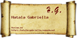 Hatala Gabriella névjegykártya